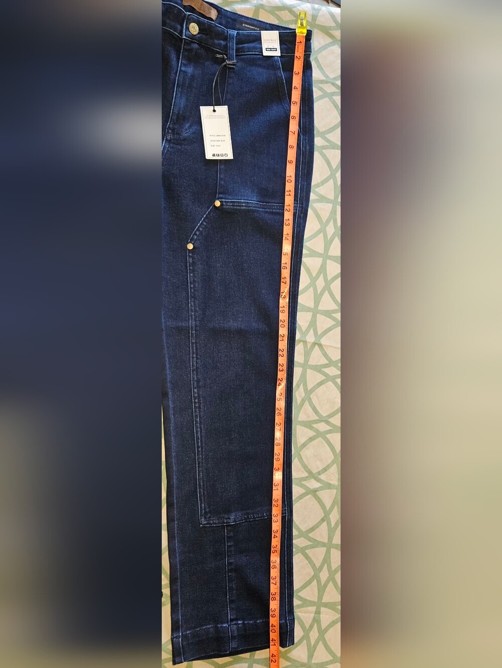 Judy Blue Horizon High-Rise Work Wear Utility Straight Leg Jeans Size 13/31 NWT - Picture 4 of 16